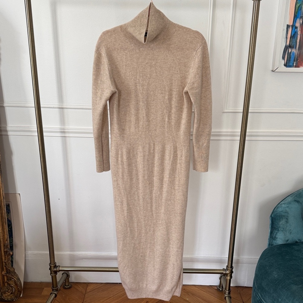 cashmere Turtleneck Sweater Dress